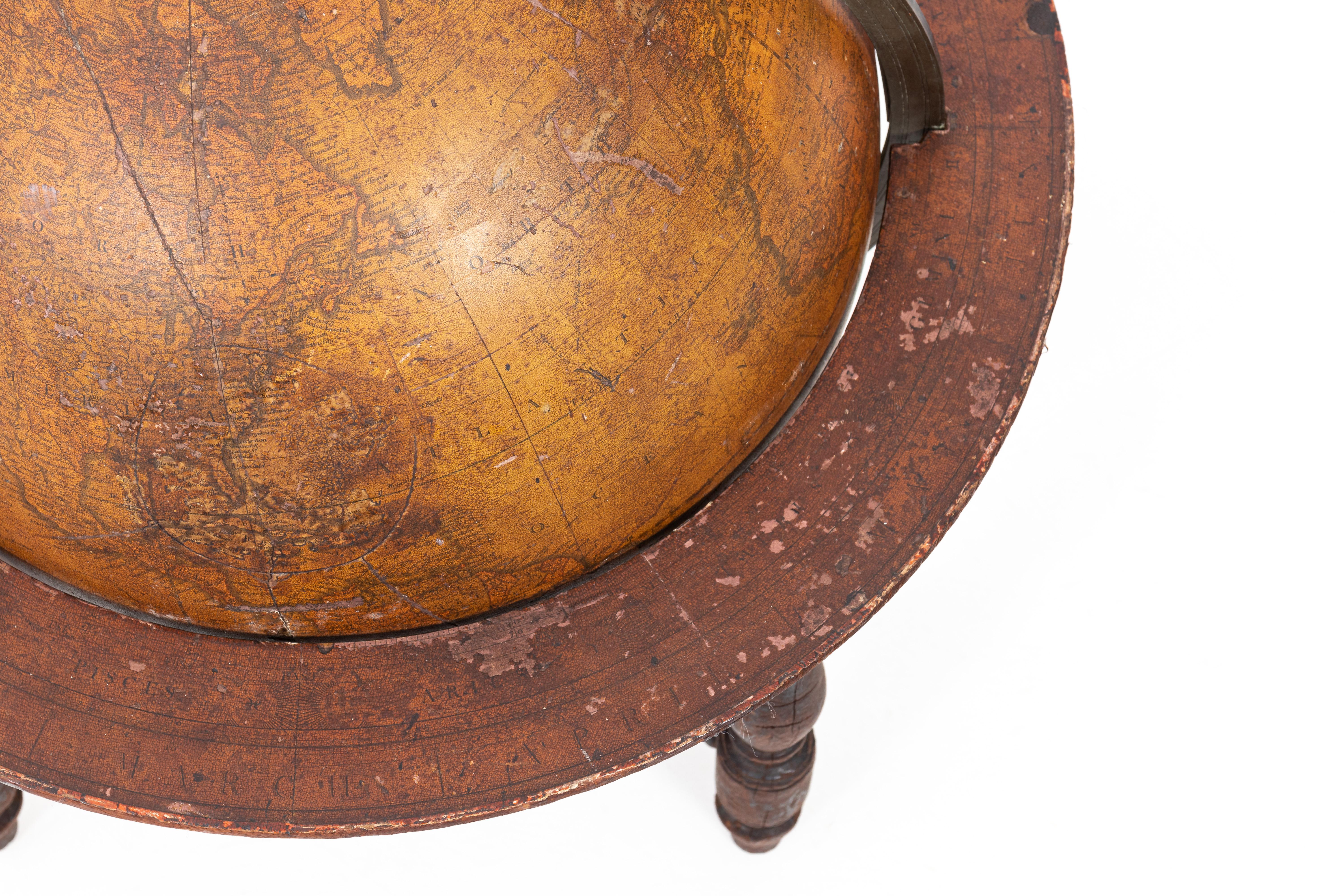 Oak Cary Globe, London, circa 1830