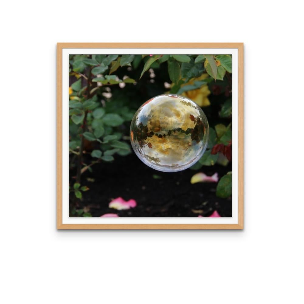 Bubble 8, Digital Print Edition on Paper, Nature Inspired Flora - Photograph by Cary Knight