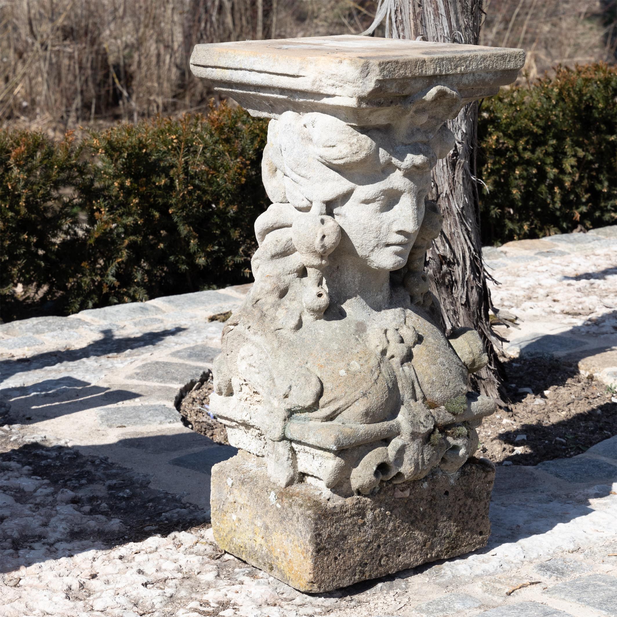 Caryatid Fragment, Franconia, Germany, ca 1770 In Good Condition In Greding, DE