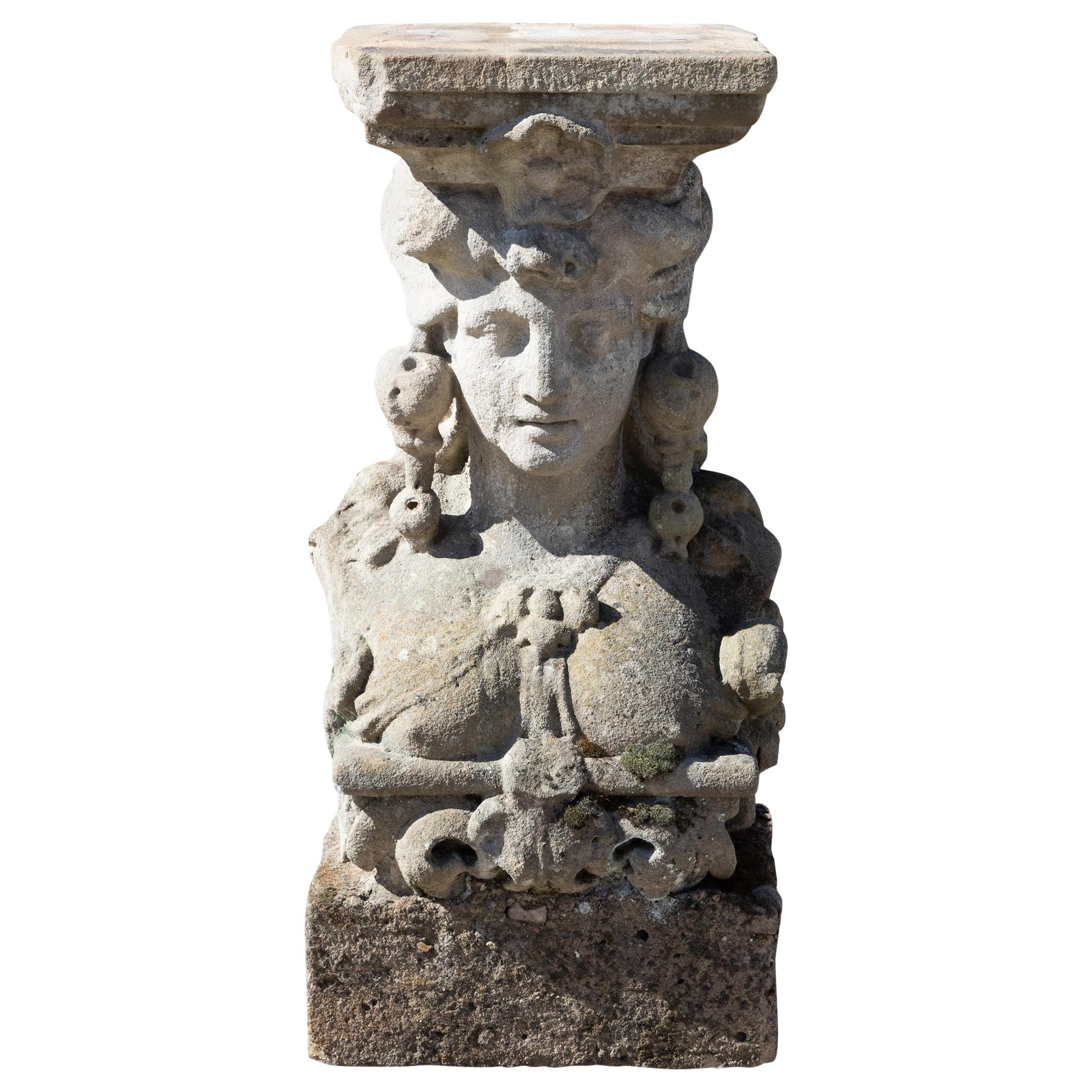 Caryatid Fragment, Franconia, Germany, ca 1770