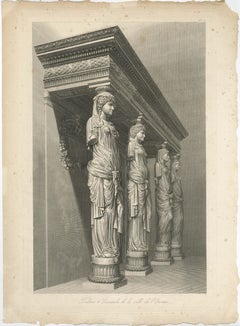 Caryatids of the Institut de France – Engraving by Louis-Pierre Baltard, c.1800