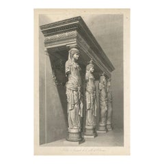 Caryatids of the Institut de France – Engraving by Louis-Pierre Baltard, c.1800