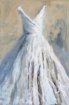 Dreaming by Carylon Killebrew Large Contemporary Gown Oil on Canvas