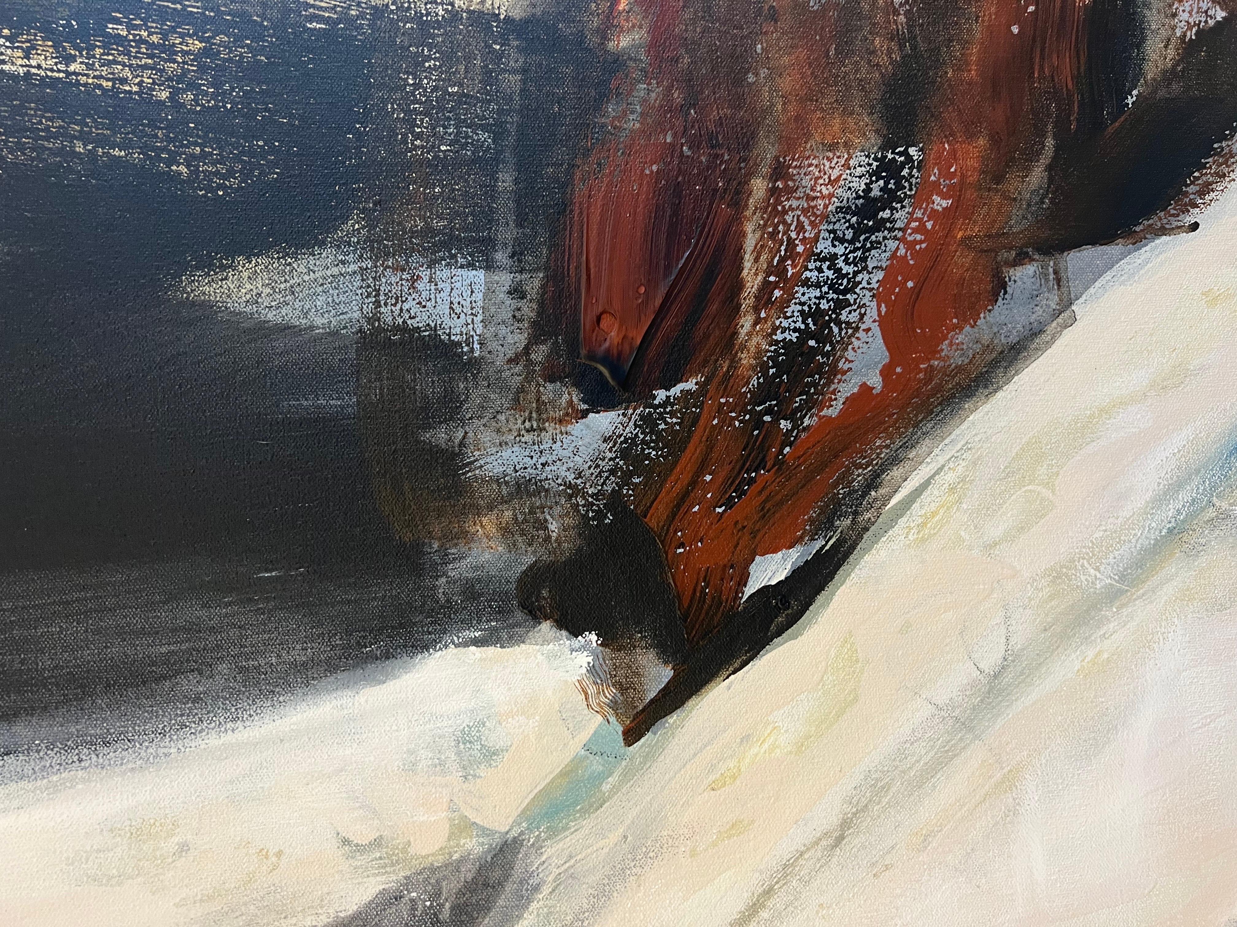 Slowly Drifting Carylon Killebrew Large Contemporary Dress Oil on Canvas 5