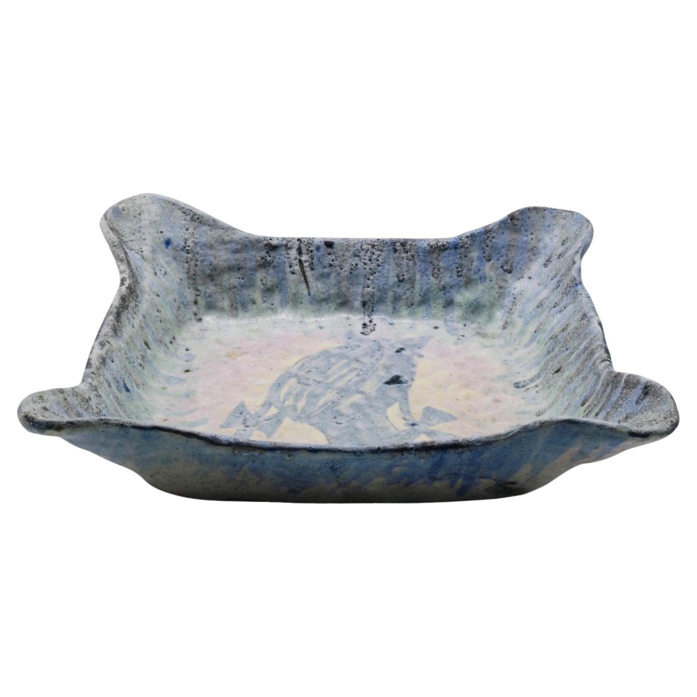 C.A.S. Vietri Centrotavola in Ceramica Smaltata, Italia 1950s in vendita