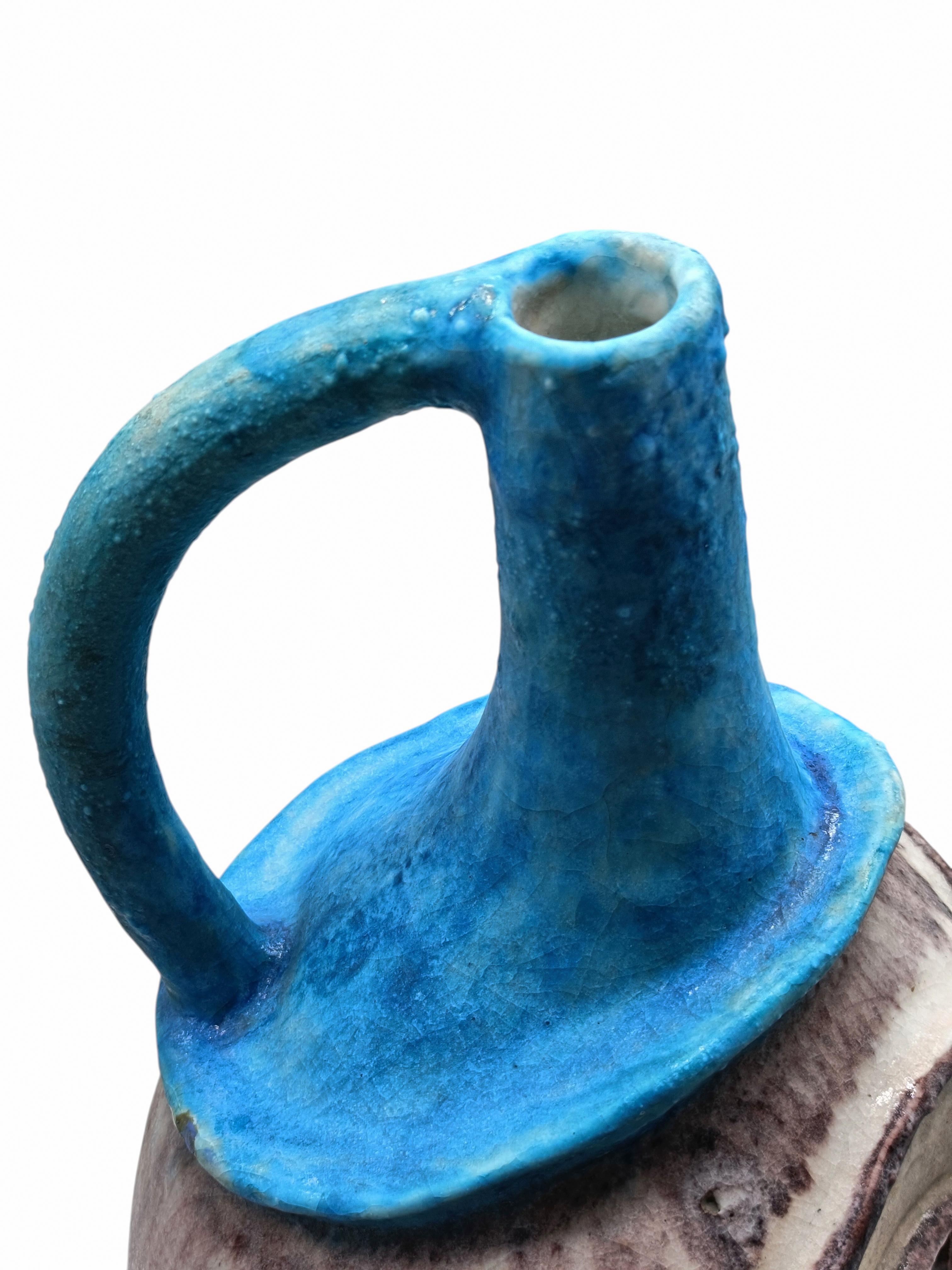 C.A.S. Vietri Raro Vaso Antropomorfo in Ceramica Smaltata, Italia 1950s in vendita 2