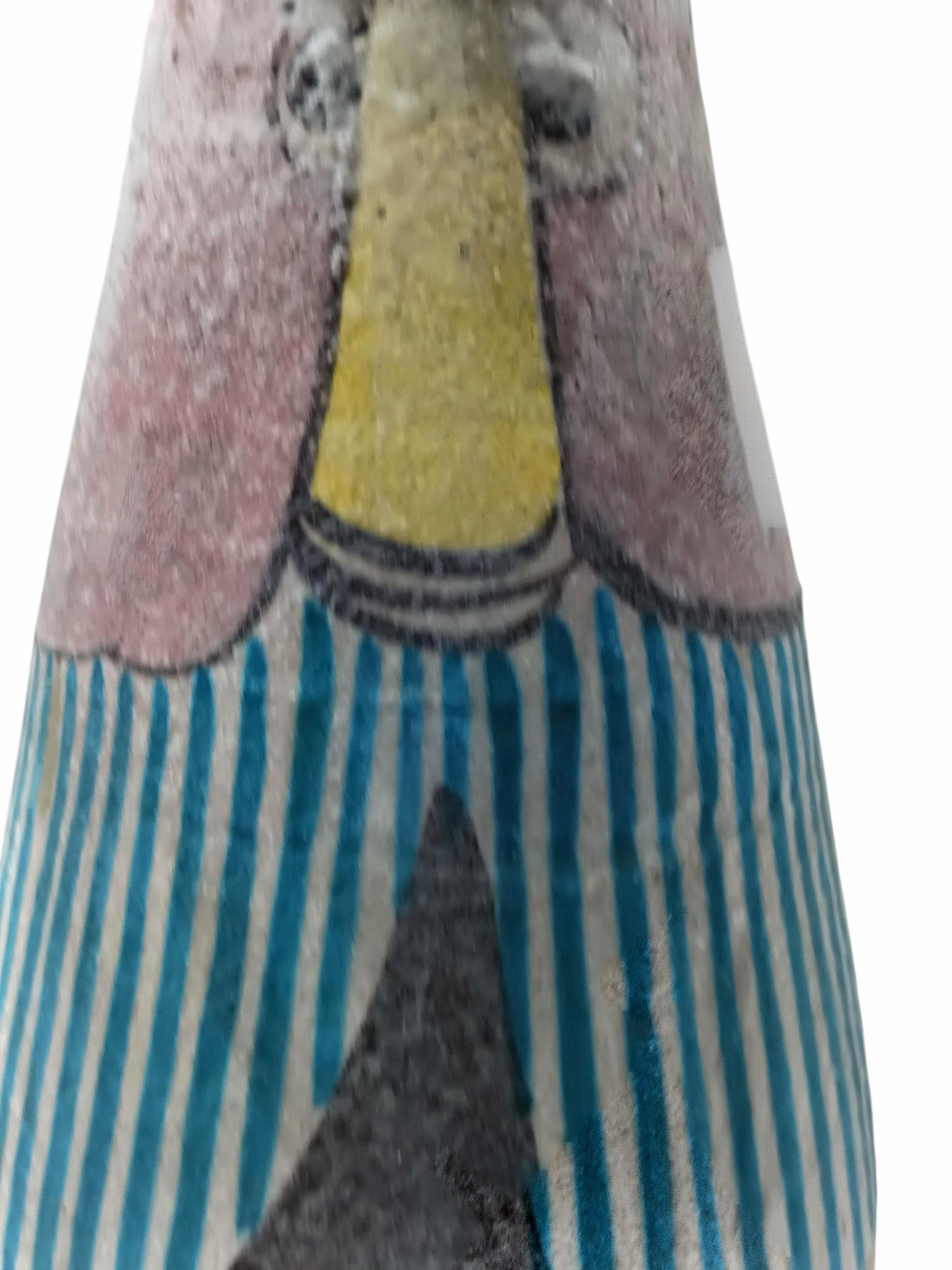 C.A.S. Vietri Vaso Figurativo in Ceramica con Anse, Italia 1960s in vendita 2