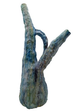 Vase en céramique verte C.A.S. Vietri, Italie, années 1950