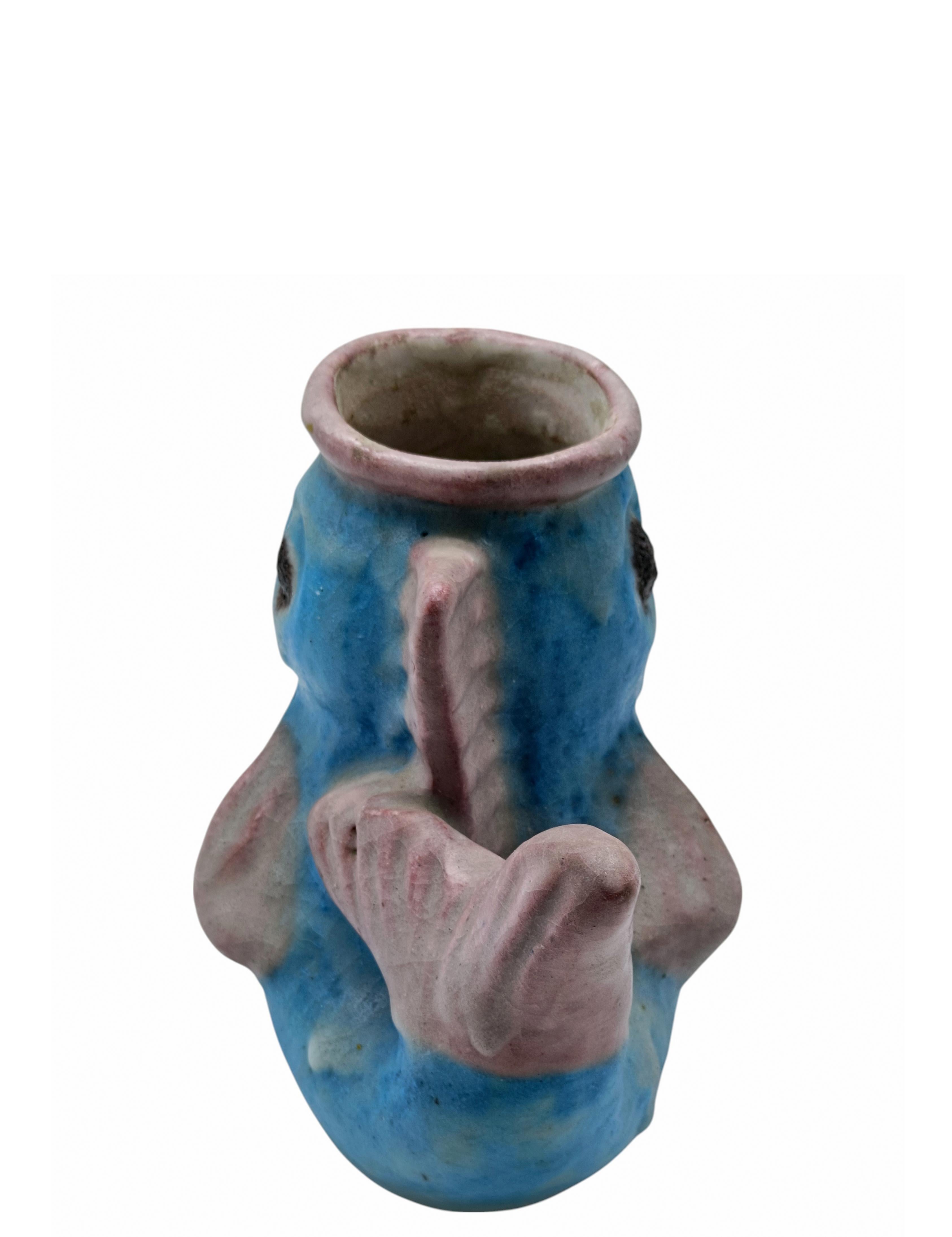 Italian C.A.S.  Vietri Vaso Scultura 