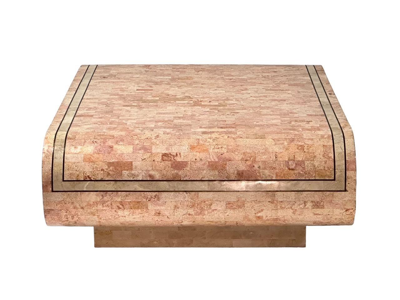 Late 20th Century Casa Bique Fossil Tessellated Stone Coffee Table, 1970