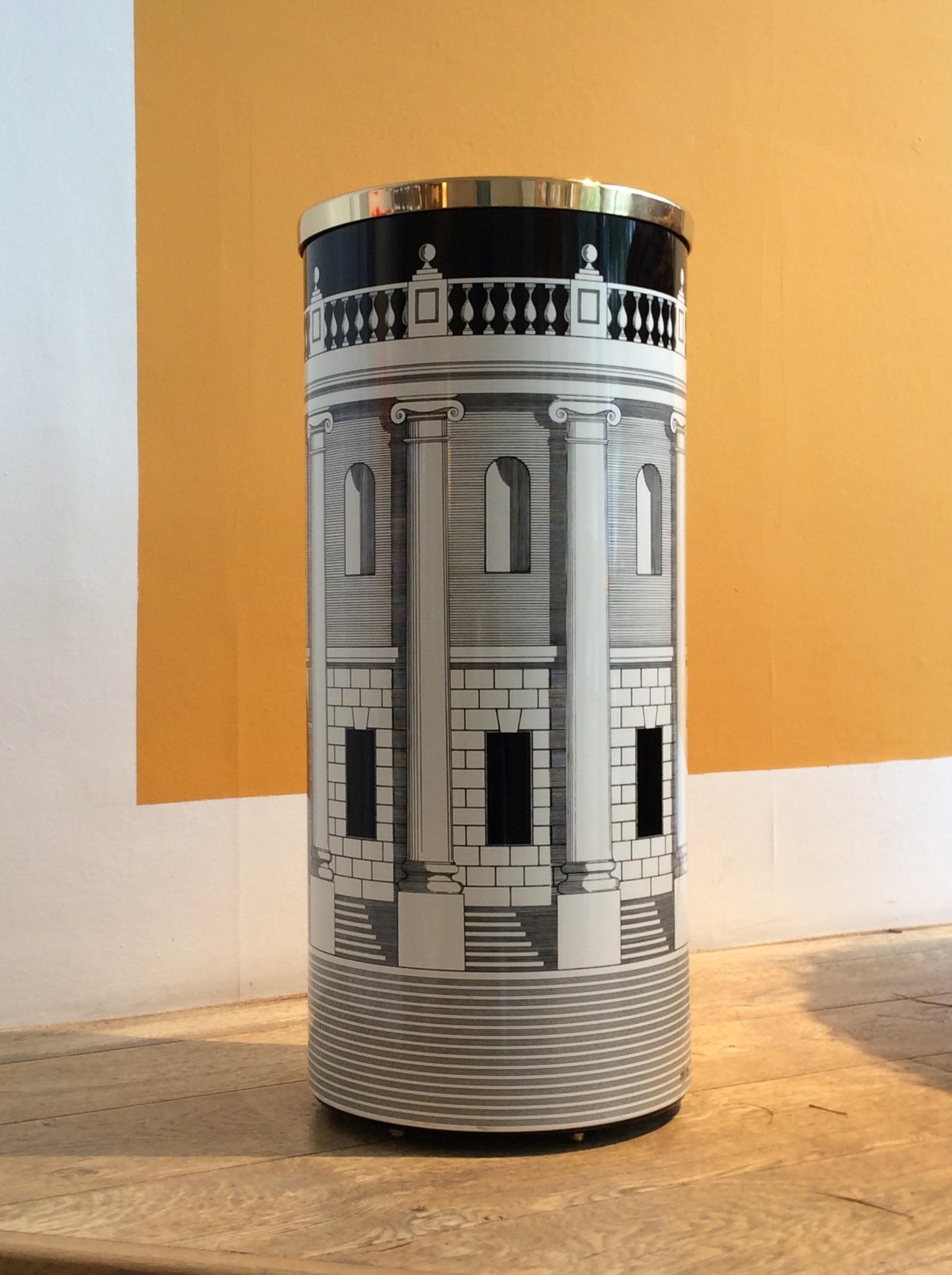 Italian 'Casa con Colonne' Umbrella Stand by Fornasetti, Contemporary