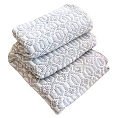 Casa Cubista Grey & White Cotton Handmade Geometric Tapestry Blanket