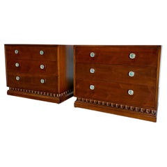 Casa Del Sol 3 Drawer Smallboy Dresser Pair by John Van Koert for Drexel c.1957