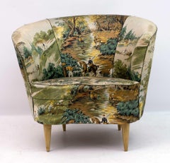 Casa e Giardino - Petit fauteuil italien moderne du milieu du siècle dernier, années 1950