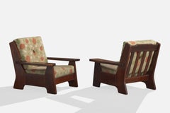 Casa Finland, chaises longues, Wood, tissu, Brésil, années 1960