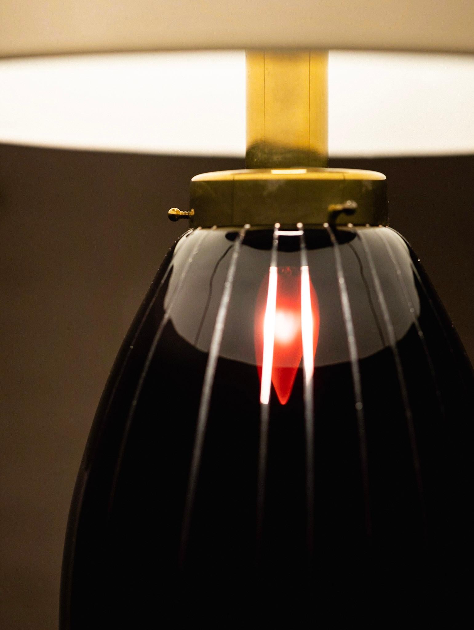 Casa Luce Italian Glass Table Lamp For Sale 5