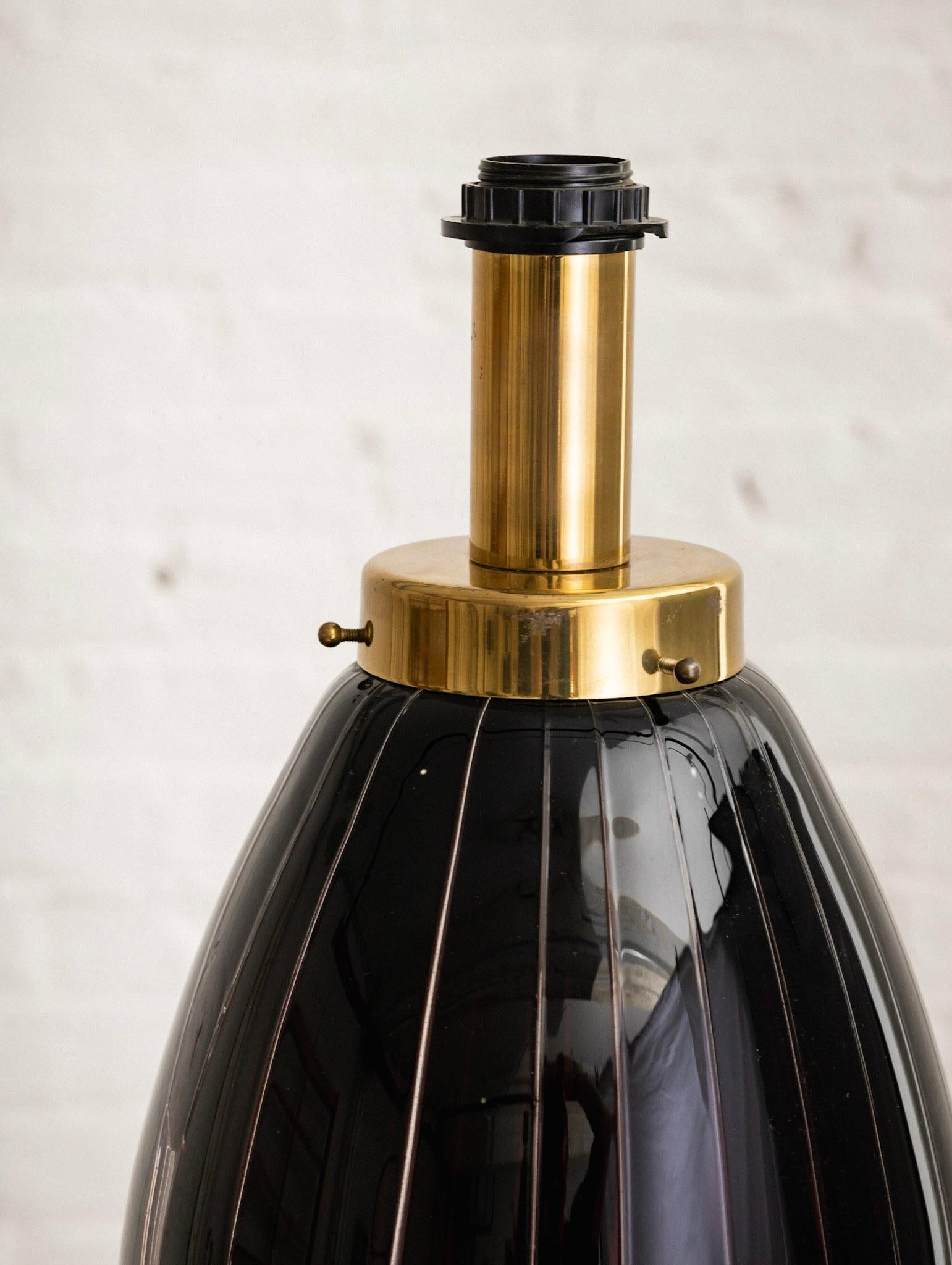 20th Century Casa Luce Italian Glass Table Lamp For Sale