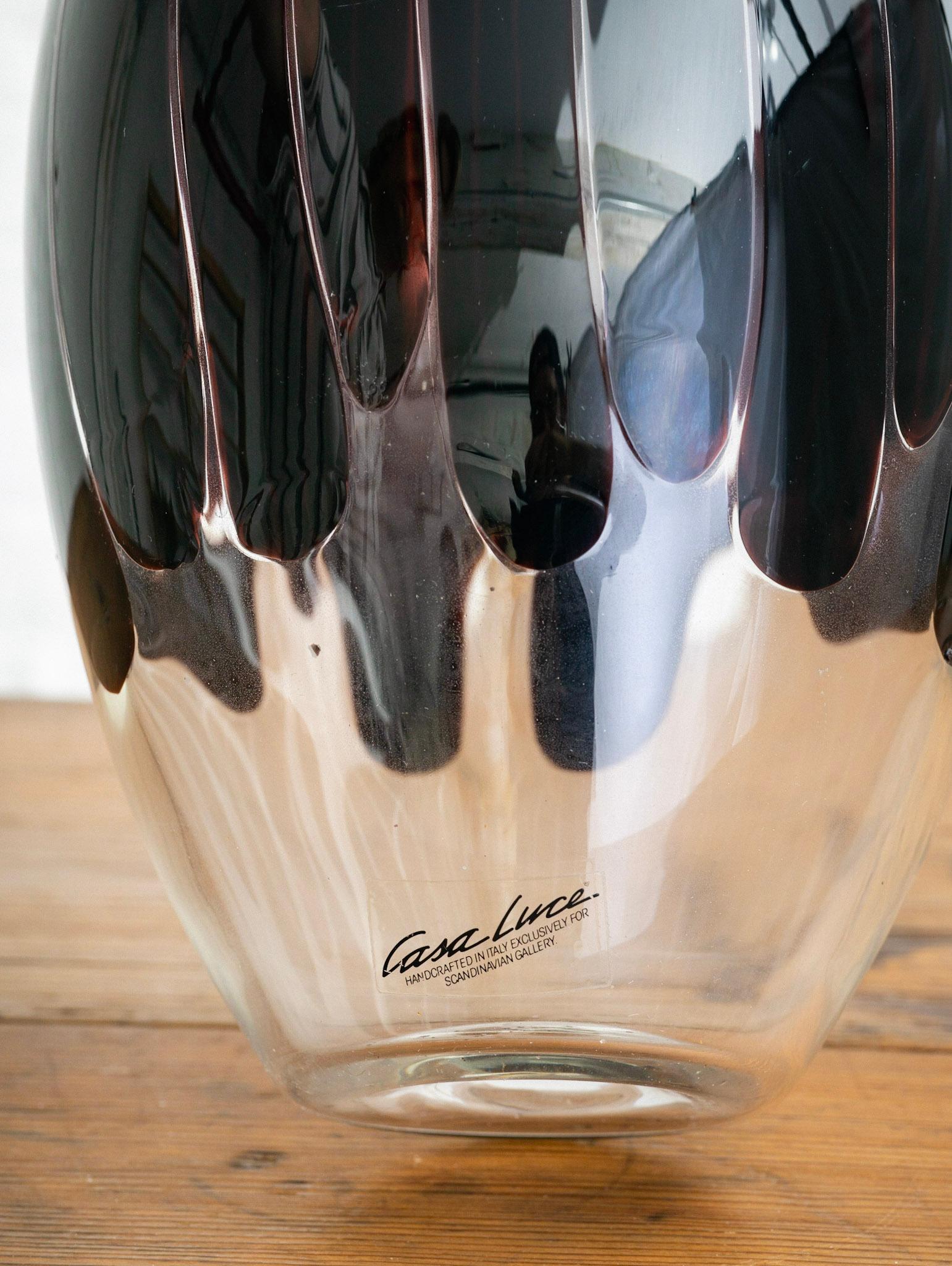 Casa Luce Italienische Glas-Tischlampe im Angebot 1