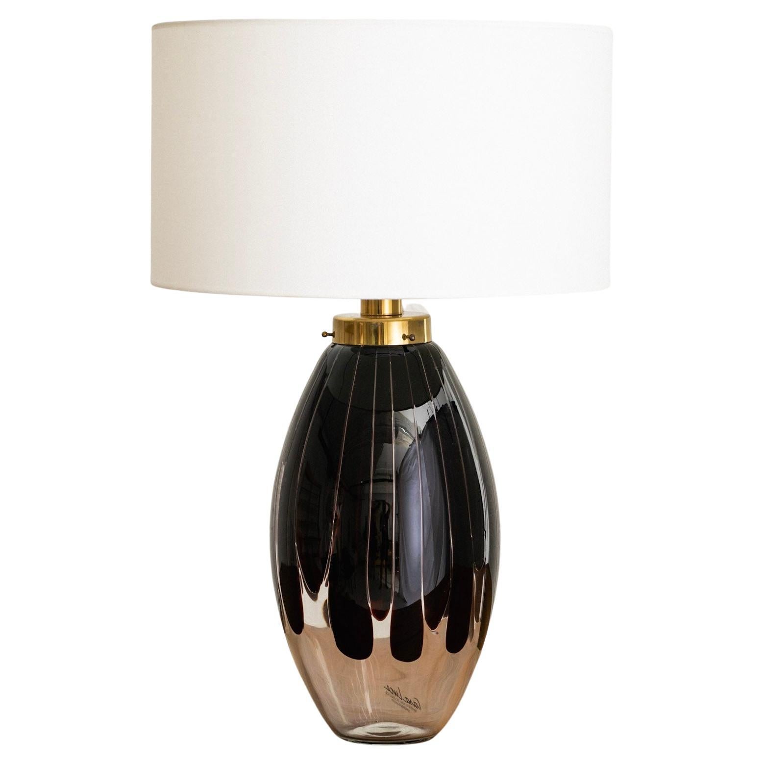 Casa Luce Italian Glass Table Lamp For Sale