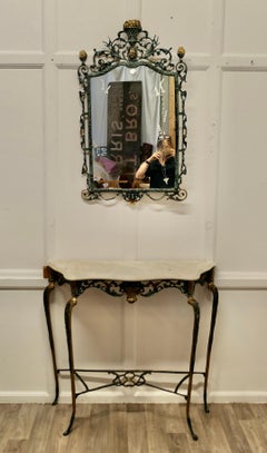 Casa Padrino Baroque Console Set, Hall Table with Mirror