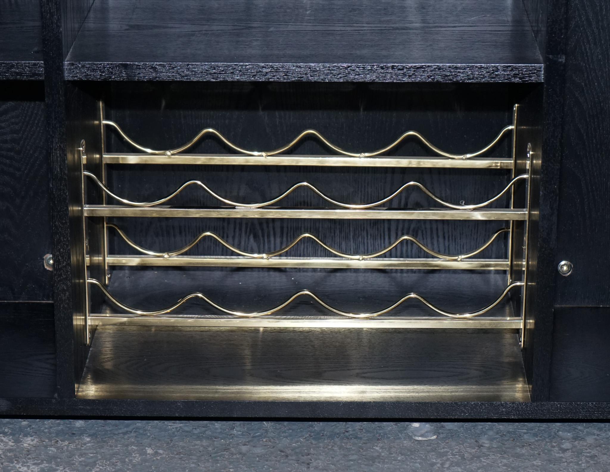 CASA PADRINO LUXURY VELVET MARRON Y ORO BAR CABiNET VIDRIO AHUMADO RRP 2500 4