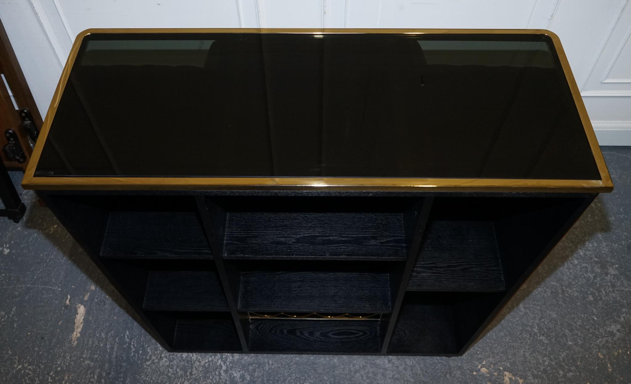 CASA PADRINO LUXURY VELVET MARRON Y ORO BAR CABiNET VIDRIO AHUMADO RRP 2500 6