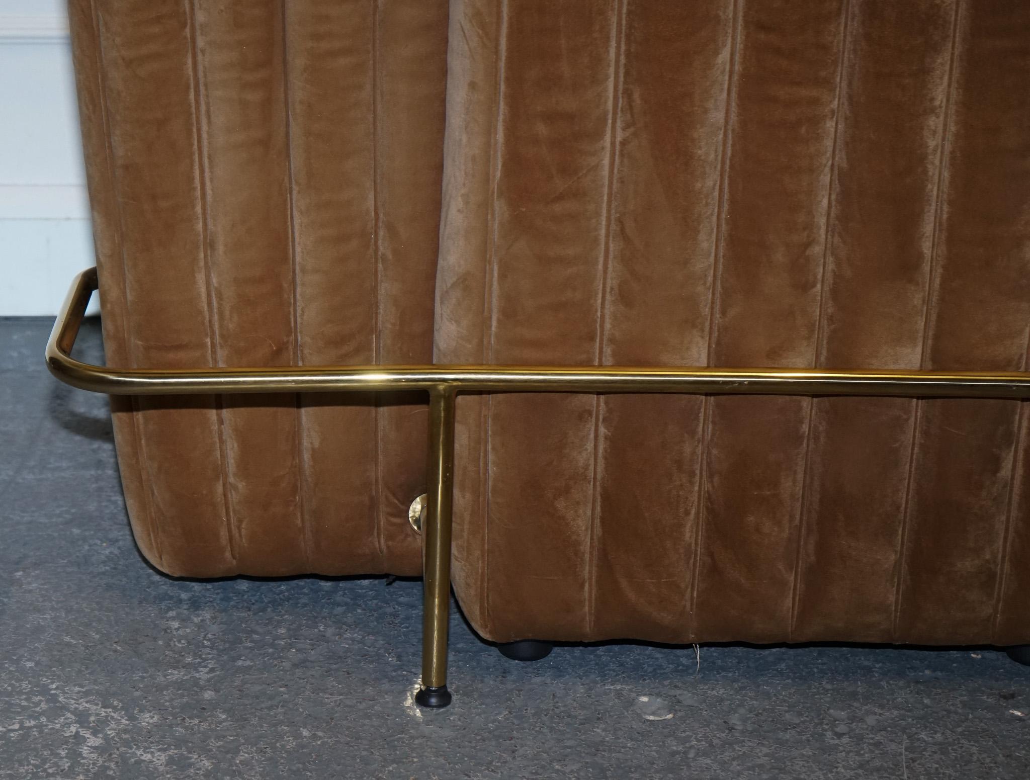 CASA PADRINO LUXURY VELVET MARRON Y ORO BAR CABiNET VIDRIO AHUMADO RRP 2500 9