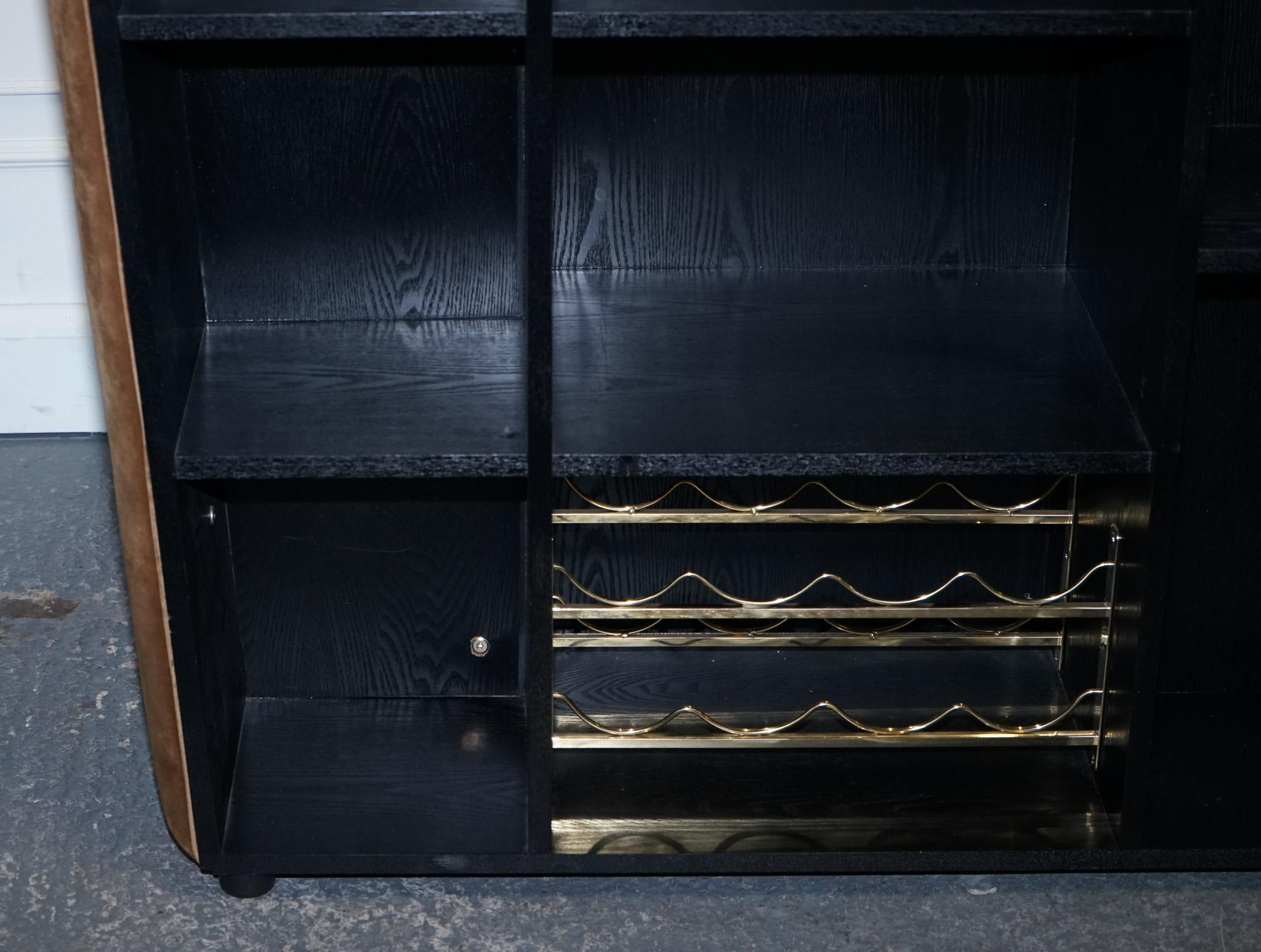 CASA PADRINO LUXURY VELVET MARRON Y ORO BAR CABiNET VIDRIO AHUMADO RRP 2500 2