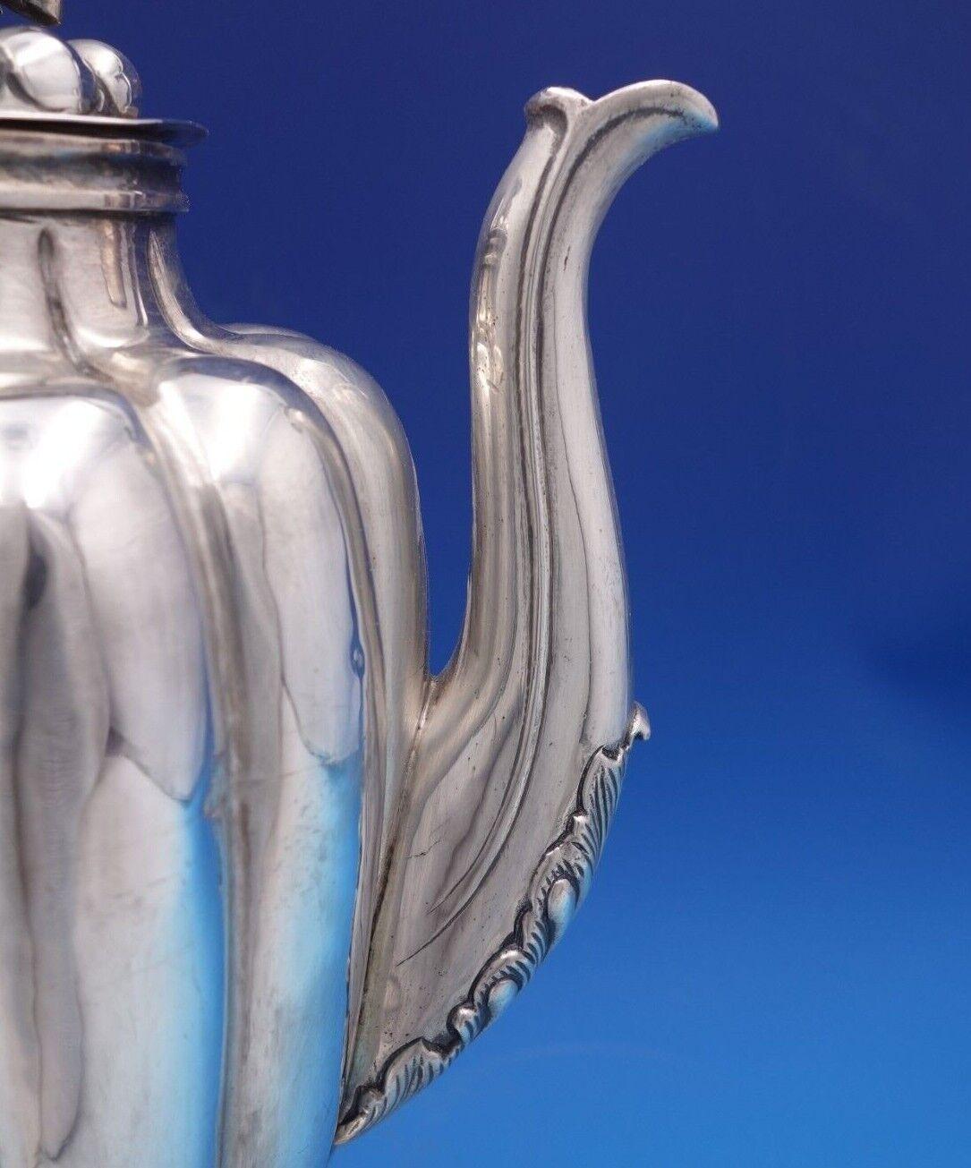 Casa Prieto Set da caffè messicano in argento sterling 3 pz. stile zucca '#7042' in vendita 1