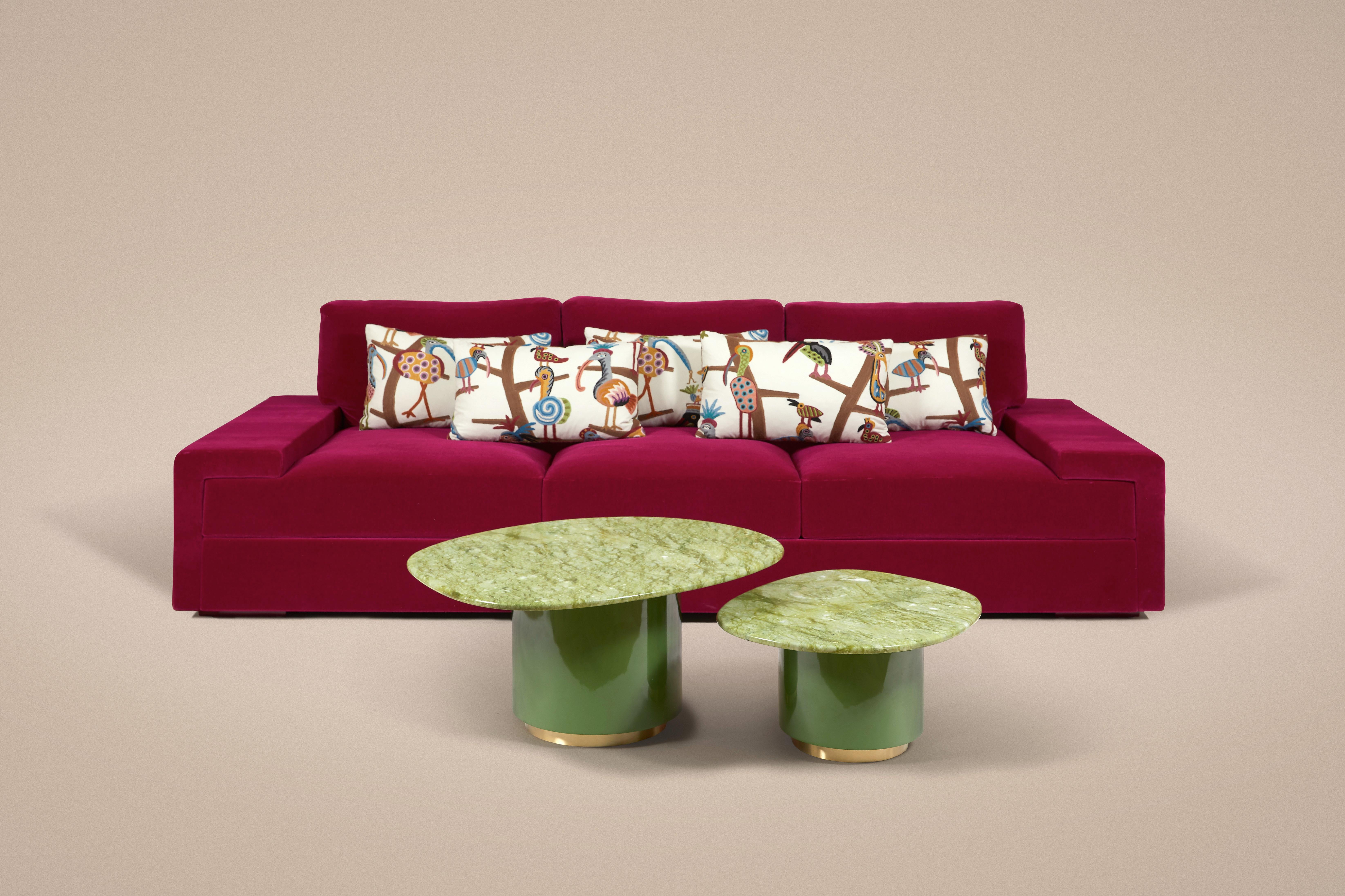 French Casa Sofa in Raspberry (250cm) by Laura Gonzalez For Sale