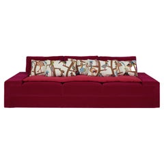 Casa Sofa in Raspberry (300cm) by Laura Gonzalez