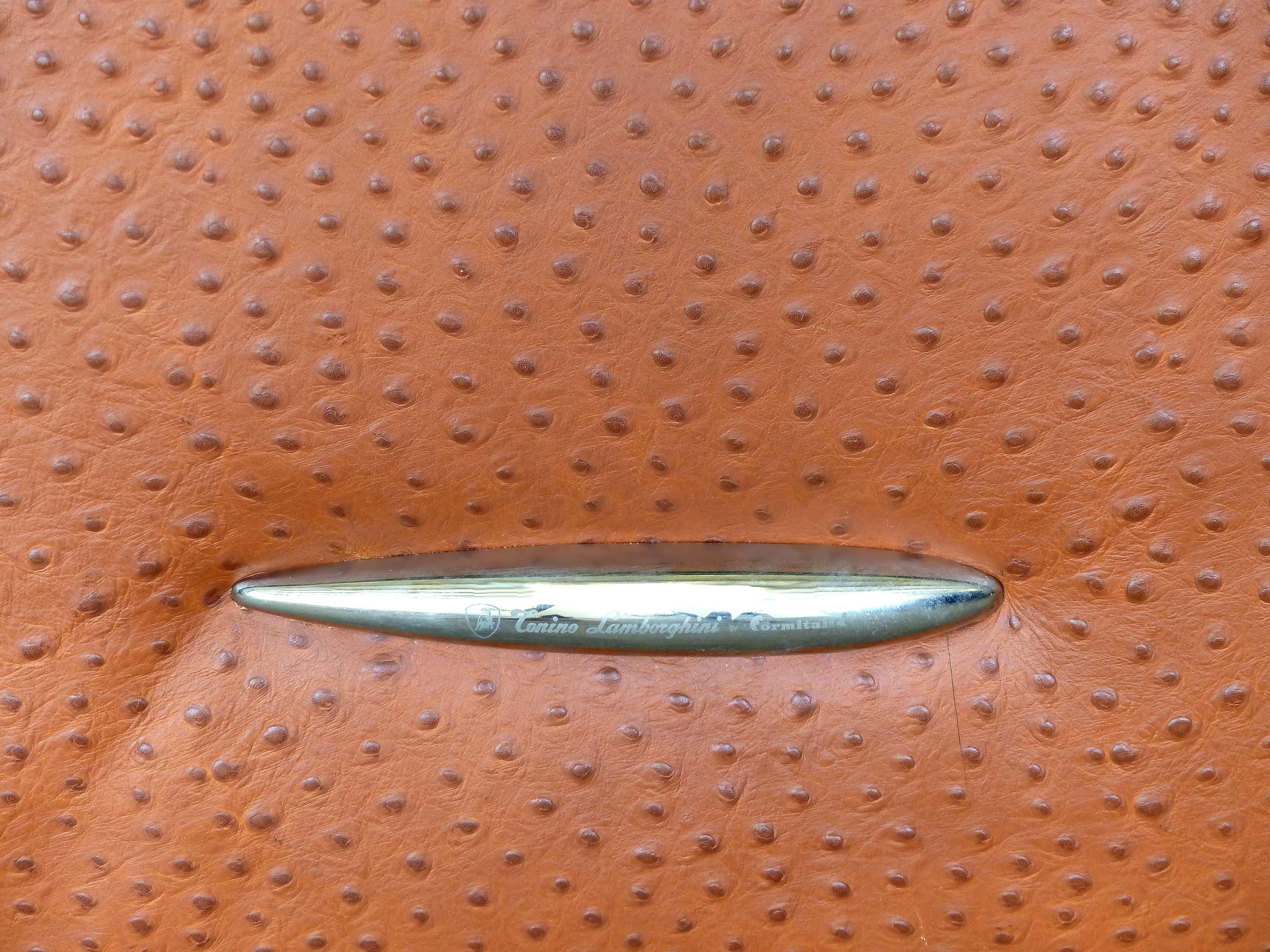 Casa Tonino Lamborghini Pilot Kollektion Sofa aus Leder, Straußenleder und Wildleder 7
