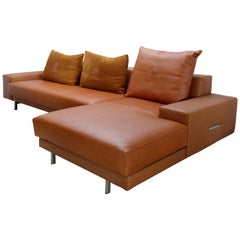 Casa Tonino Lamborghini Pilot Kollektion Sofa aus Leder, Straußenleder und Wildleder
