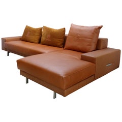 Casa Tonino Lamborghini Pilot Collection Sofa in Leather, Ostrich and Suede