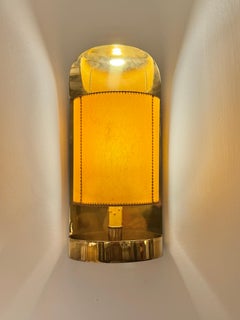 Casa Valenti of Barcelona Bent Brass Wall Sconces, PAIR