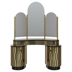 Casablanca Black Gold Dressing/Vanity Table by Matteo Cibic