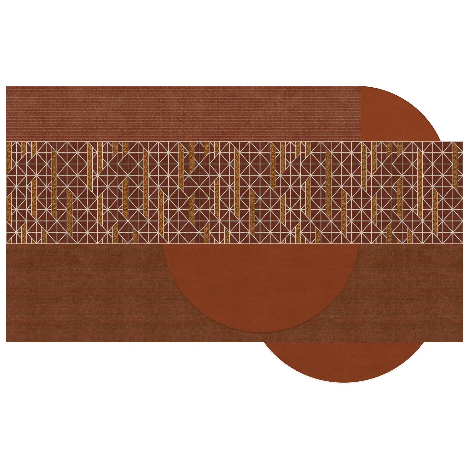 Emirian Casablanca Burgundy Wall Tapestry by Antilla Di Lauro For Sale