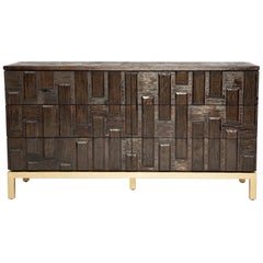 Casablanca Dresser in Chocolate and Gold Leaf by Badgley Mischka Home