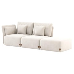 Casablanca Modular Sofa in Fabric, Portuguese Contemporary Upholstered