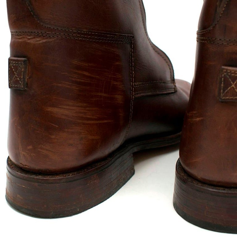 polo boots with zipper