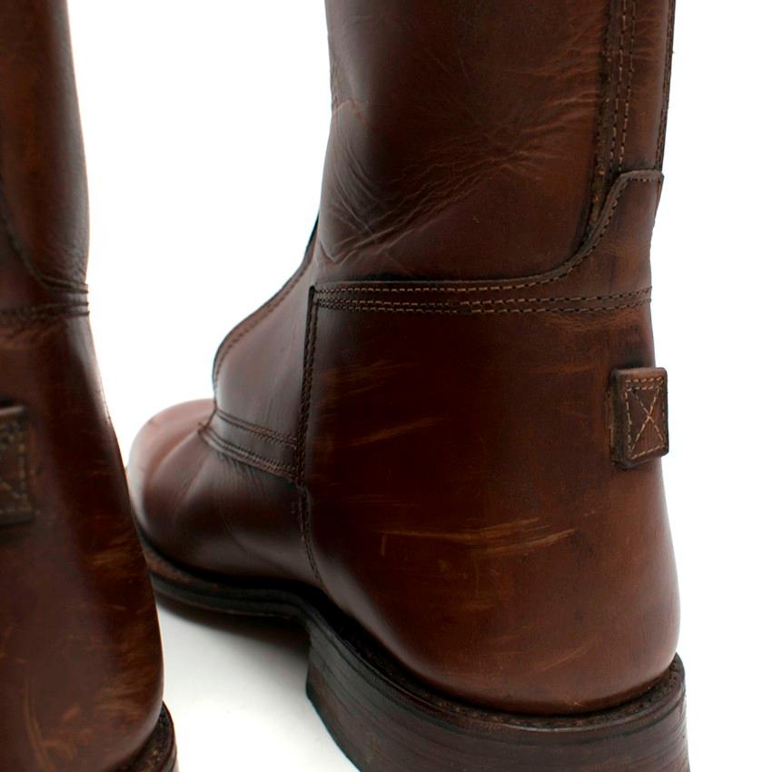 men's polo boots with zipper