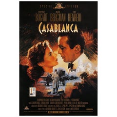 Vintage Casablanca R1998 U.S. Video One Sheet