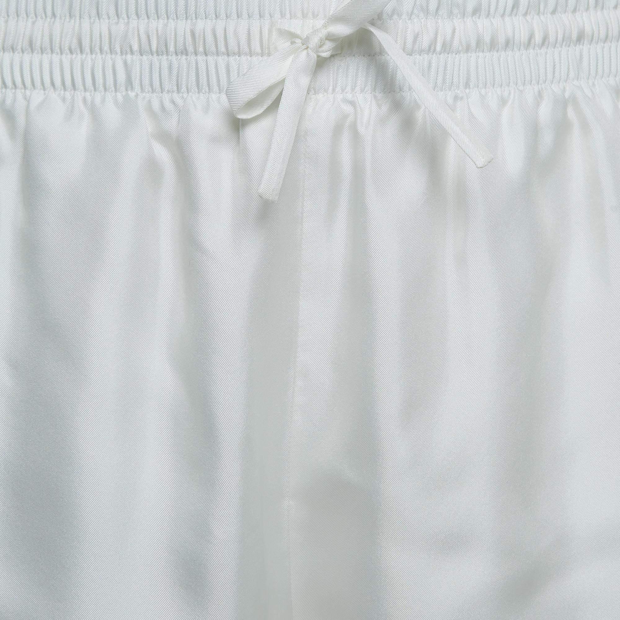 Grigio Pantaloncini in raso a righe Casablanca Tennis Club L. in vendita