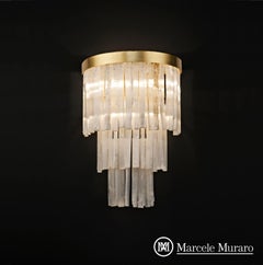 Selenite Wall Sconce by Aver