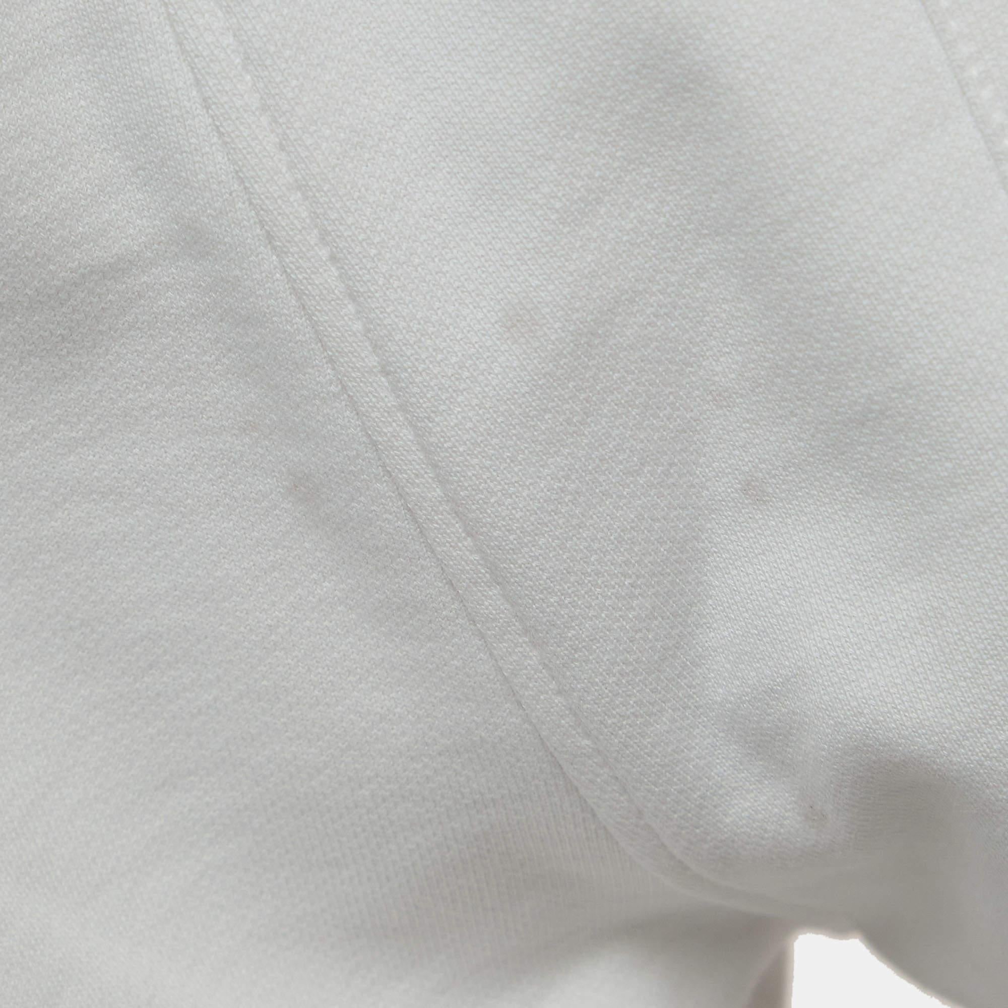 Men's Casablanca White 3D Logo Print Cotton Drawstring Sweatshorts L For Sale