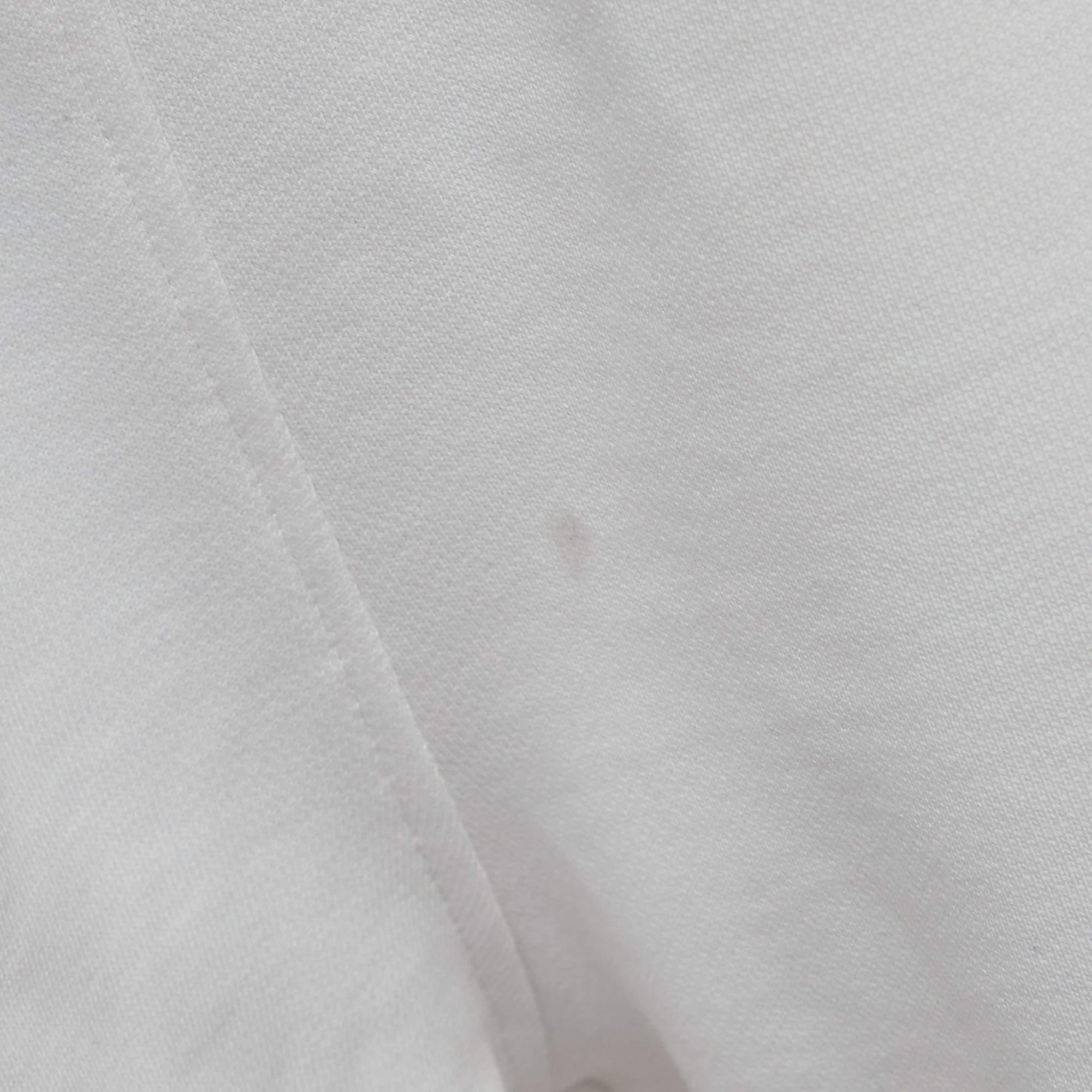 Casablanca White 3D Logo Print Cotton Drawstring Sweatshorts L For Sale 1