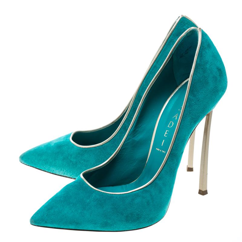 aqua green heels
