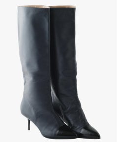 Casadei Black Leather Boots - '10s