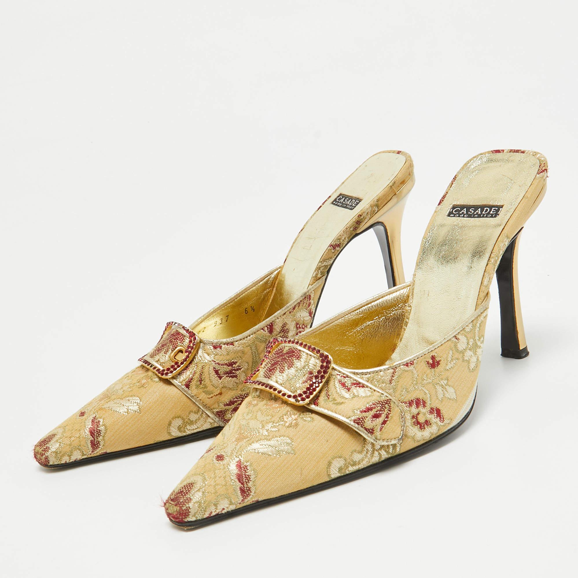 Perfectly sewn and finished to ensure an elegant look and fit these Casadei mules are a purchase youll love flaunting. They look great on the feet.