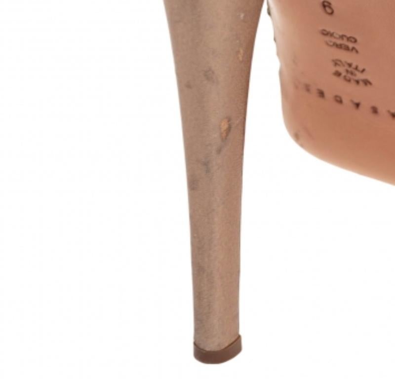 Casadei Leather and Lamé Leopard Print Fabric Lace Up Bow Peep Toe Pumps Size 39 en vente 3